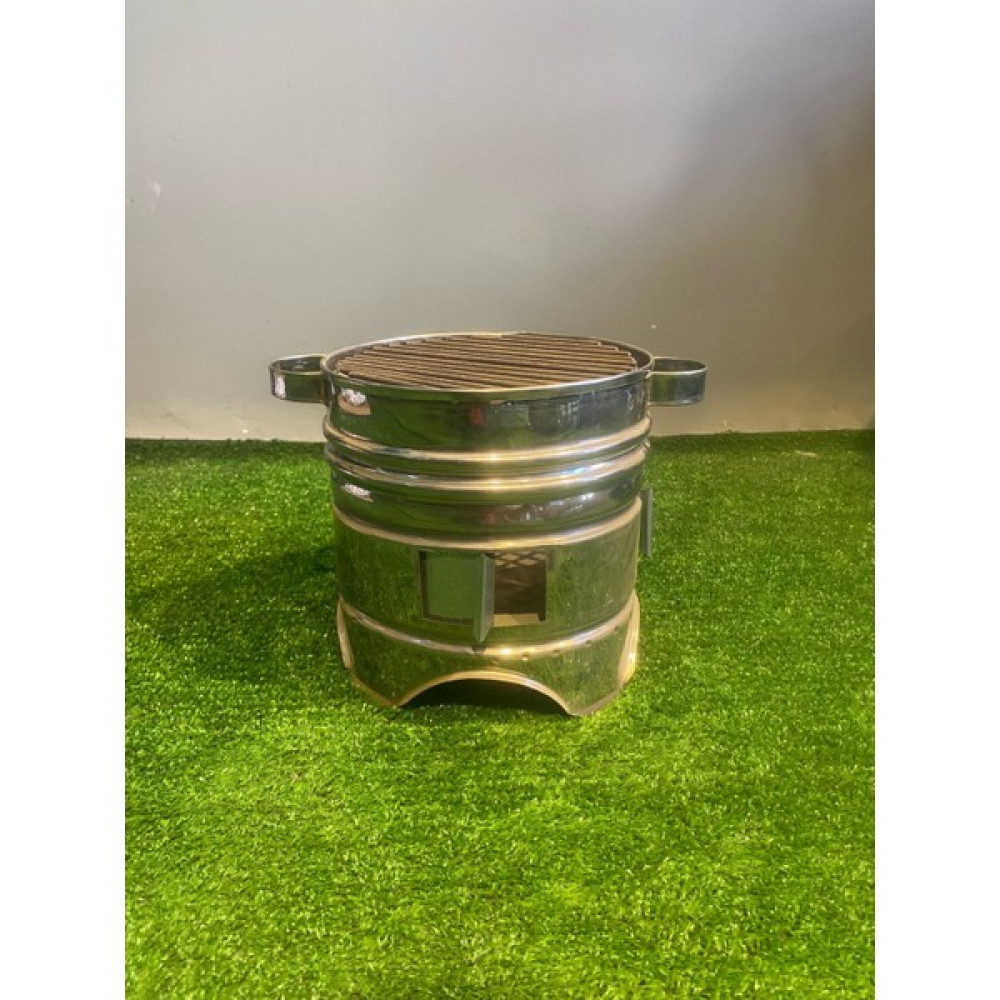MGöktürk Mangalları 19 cm Krom 3 Kapaklı Mangal Bahçe Mangalı & Barbekü Fiyatı