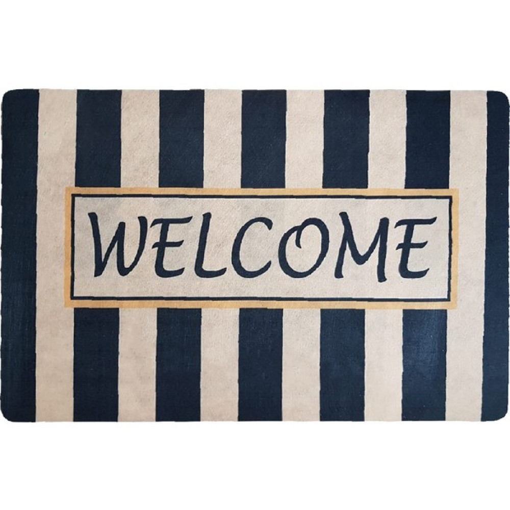 M&H Quality Kapı Önü Dijital Baskılı Paspas - 45 x 70 cm - Bej - Siyah Paspas Fiyatı