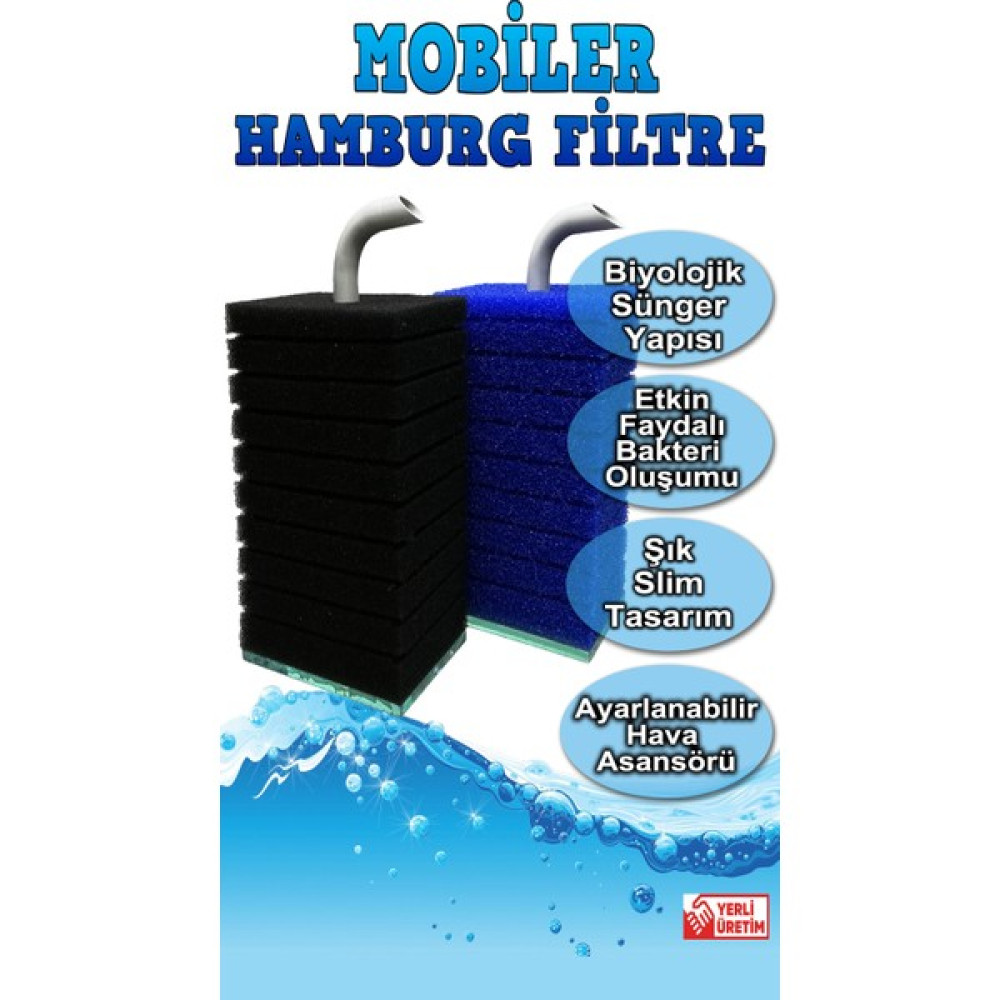 Mhf Mobiler Hamburg Filtre Yeni Nesil Tr'de Tek (10X10X19CM Sünger Ölçüsü) - 30PPI Siyah Sık Gözenek Sünger Evcil Hayvan Ürünleri Fiyatı