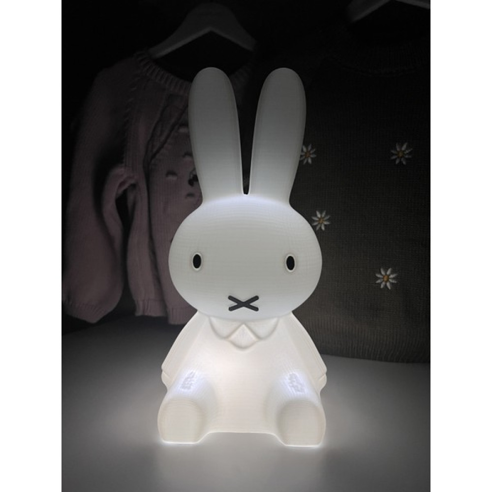 MHR Design Miffy Tavşan Gece Lambası Büyük Boy 24 cm Beyaz Işık - Beyaz - Beyaz Gece Lambası Fiyatı