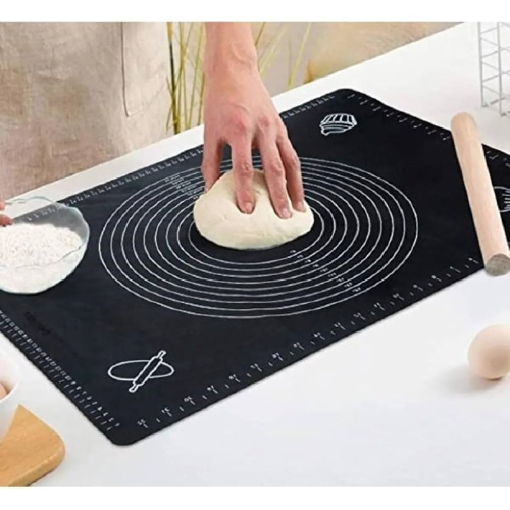 MHT Hamur Açma Matı Baklava Börek Ekmek Mantı Erişte Pizza Poğaça Hamuru Yoğurma Açma Matı Mutfak Hazırlık - Siyah Mutfak Gereçleri Fiyatı