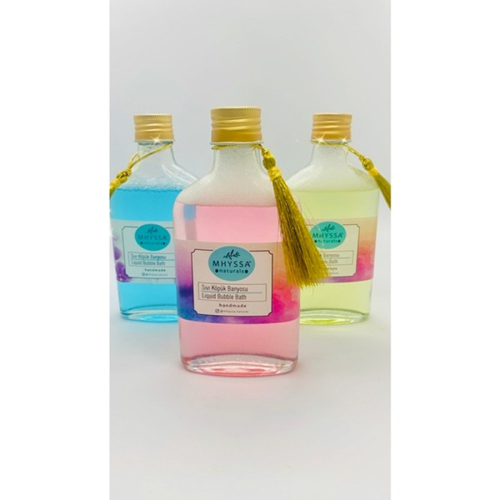 Mhyssa Natural Sıvı Köpük Banyosu (Pembe/Mavi/Sarı) 200ml - 3 Duş Jelleri ve Banyo Köpükleri Fiyatı