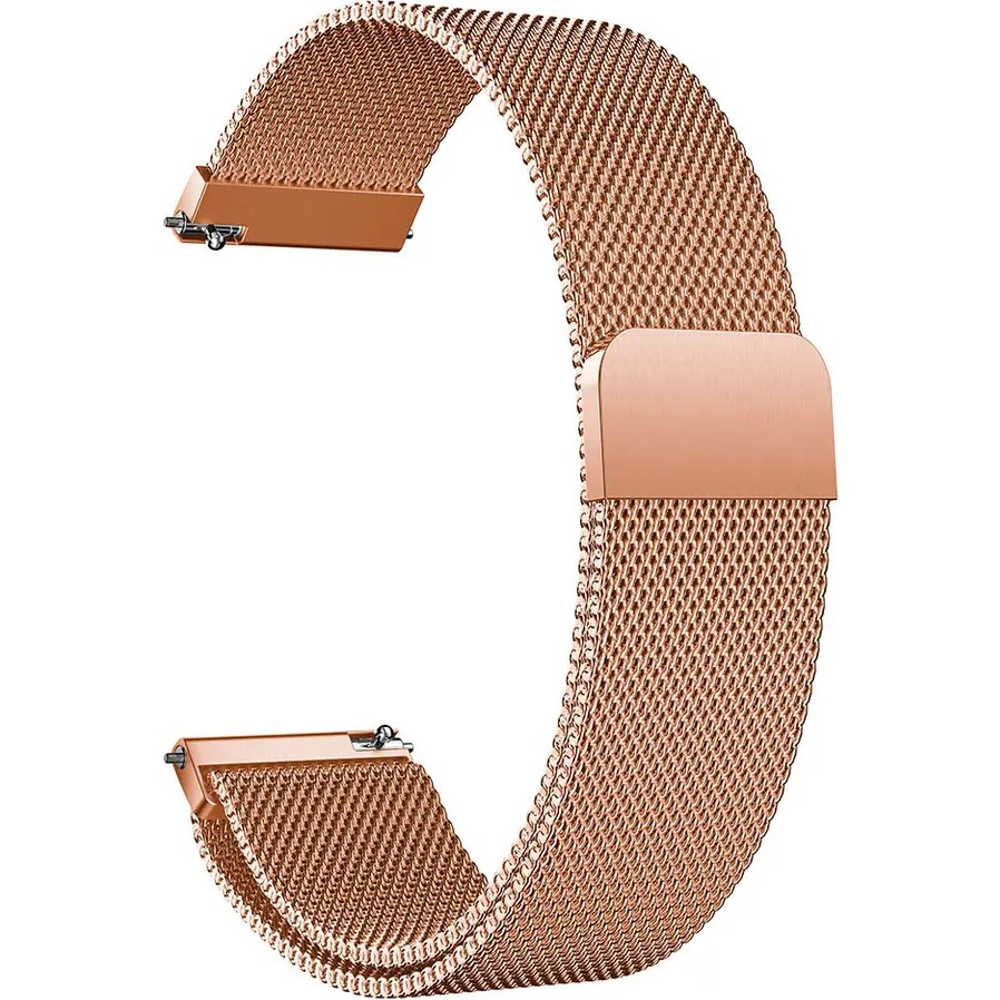 Mi Watch Color - Mi Watch -Mi Watch S1 Uyumlu Metal Hasır Kordon 22 mm - Rose Diğer Fiyatı