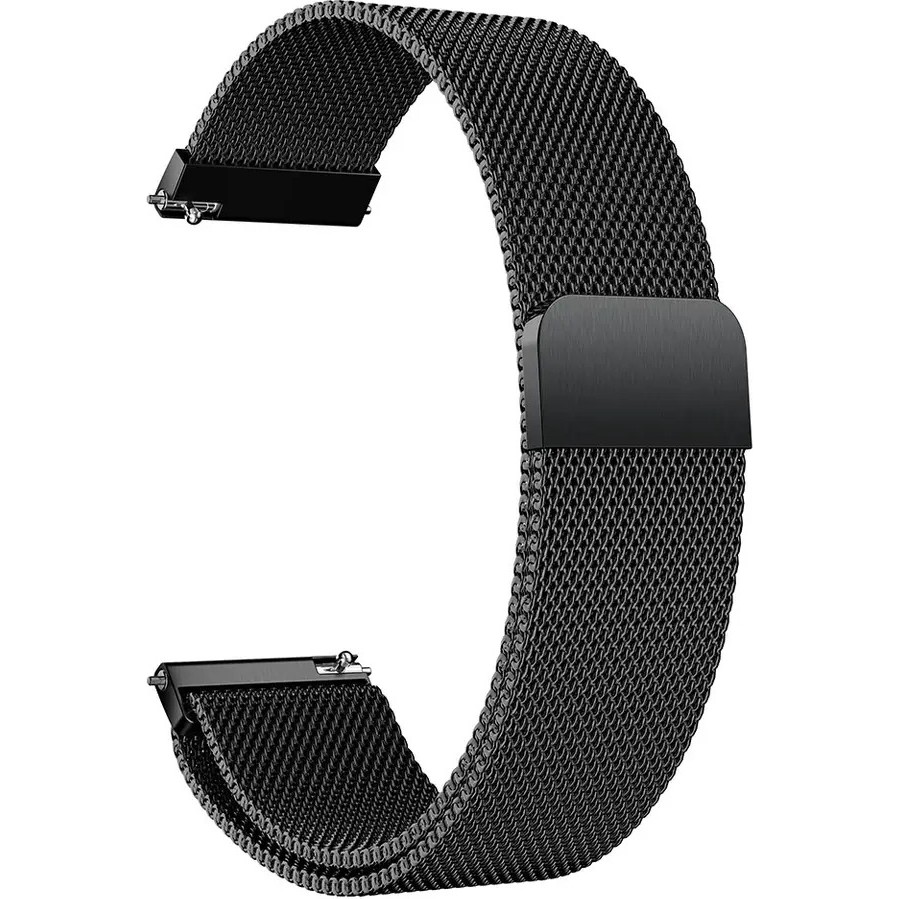 Mi Watch Color - Mi Watch -Mi Watch S1 Uyumlu Metal Hasır Kordon 22 mm - Siyah Diğer Fiyatı