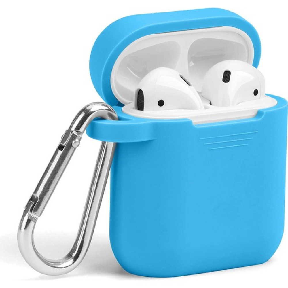 Mi7a Apple Airpods Silikon Kılıf 1 ve 2 Nesil Uyumlu Koruma Kılıf - Açık Mavi Cep Telefonu Aksesuarı Fiyatı