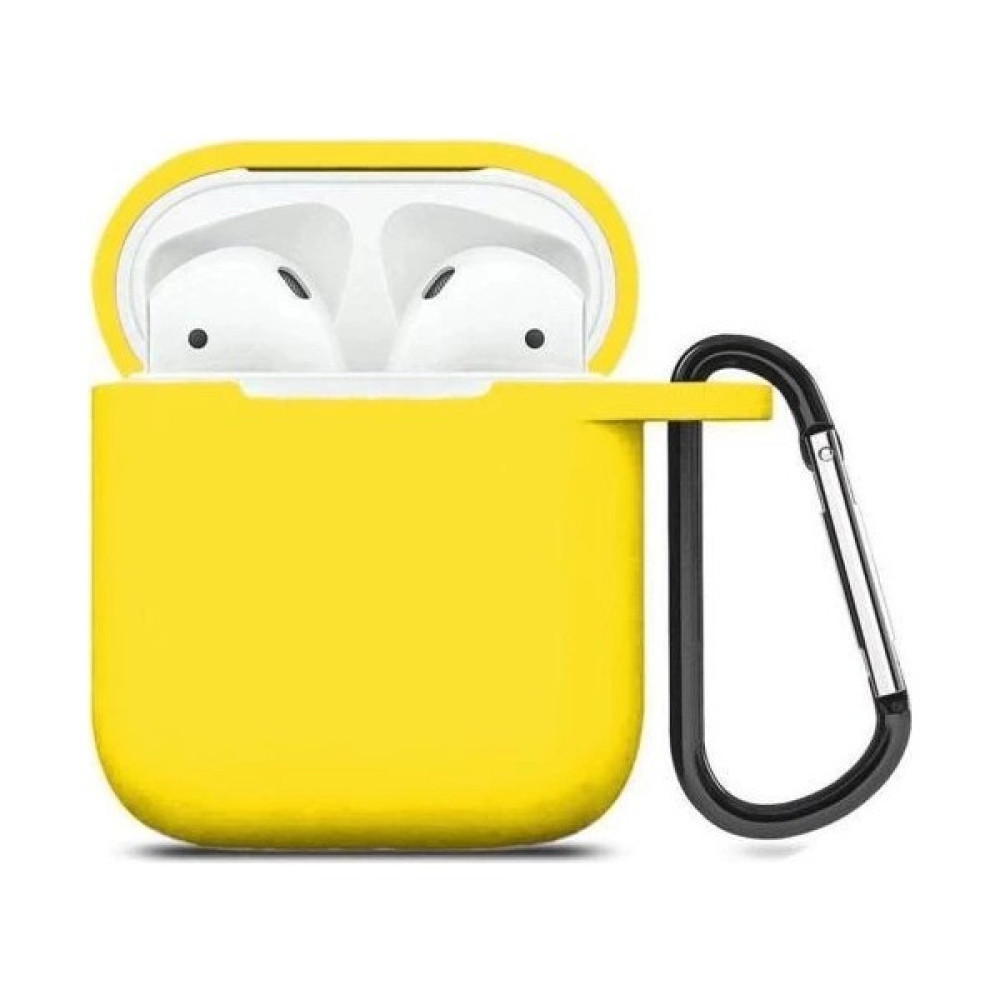 Mi7a Apple Airpods Silikon Kılıf 1 ve 2 Nesil Uyumlu Koruma Kılıf - Sarı Cep Telefonu Aksesuarı Fiyatı
