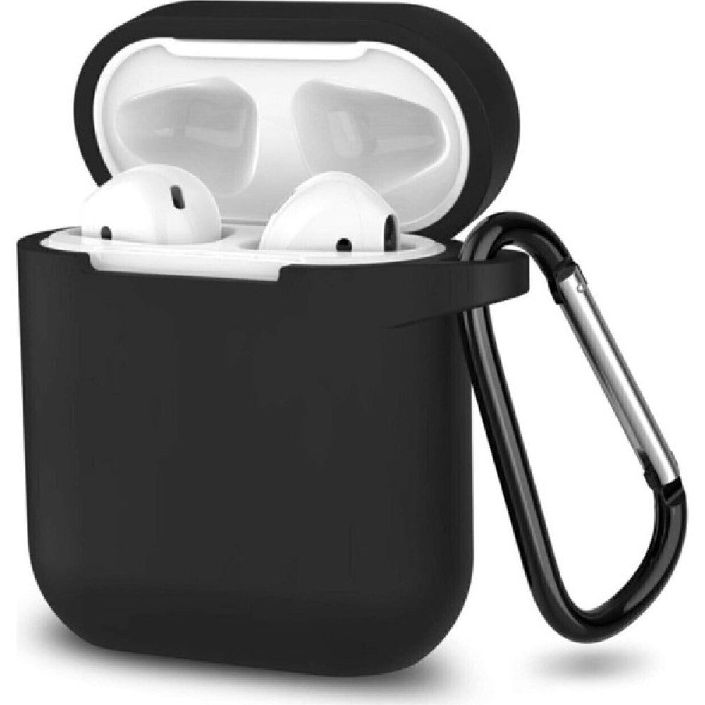 Mi7a Apple Airpods Silikon Kılıf 1 ve 2 Nesil Uyumlu Koruma Kılıf - Siyah Cep Telefonu Aksesuarı Fiyatı