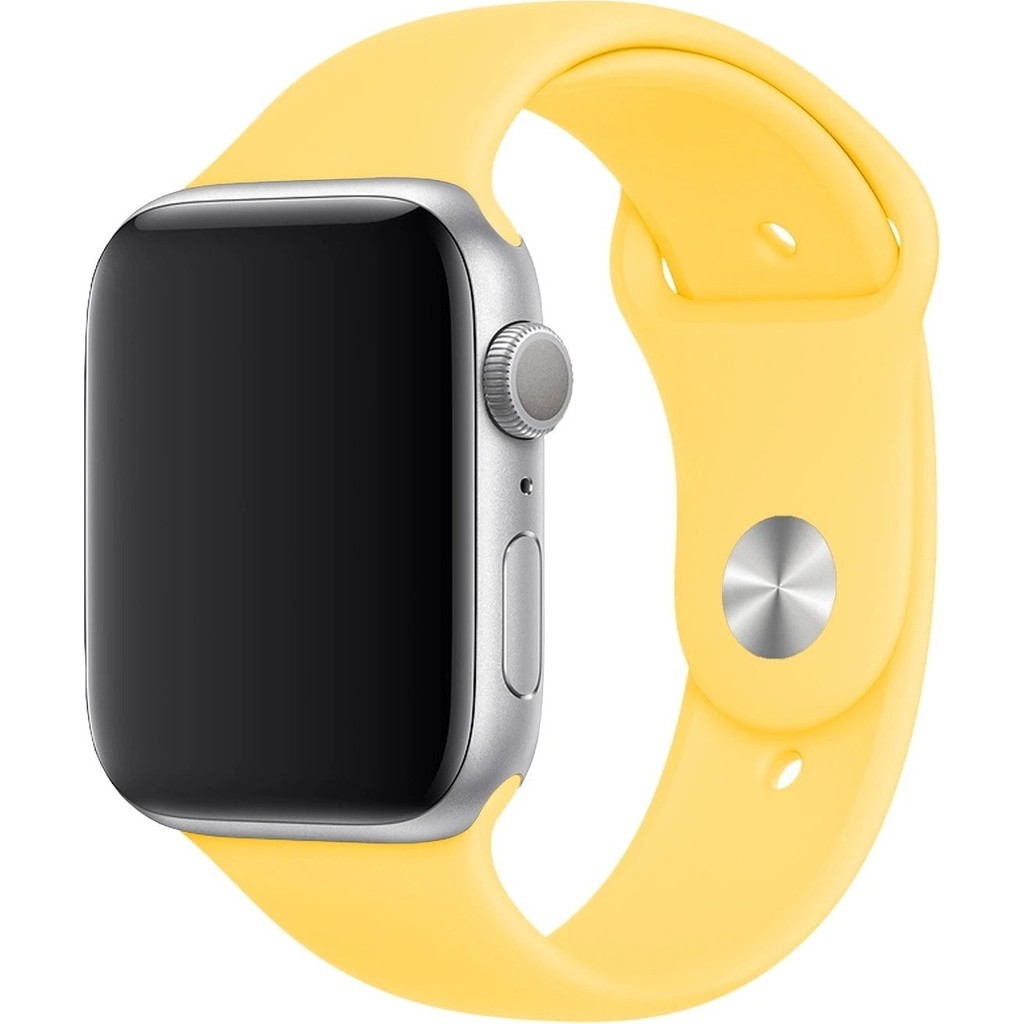 Mi7a Apple Watch Seri 7 6 5 4 3 2 Se 42MM / 44MM / 45MM Uyumlu Spor Silikon Kordon - Sarı Akıllı Saat Aksesuarı Fiyatı