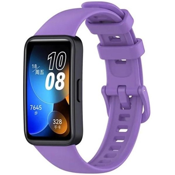 Mi7a Band 8 / Band 9 / Band 10 Akıllı Saat Uyumlu Silikon Spor Kordon/kayış - Lila - Çok Renkli Diğer Fiyatı