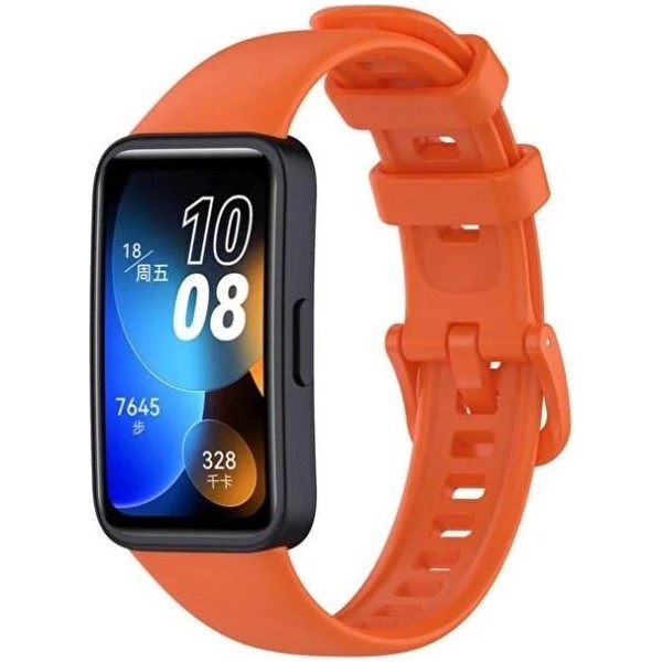 Mi7a Band 8 / Band 9 / Band 10 Akıllı Saat Uyumlu Silikon Spor Kordon/kayış - Turuncu - Çok Renkli Diğer Fiyatı