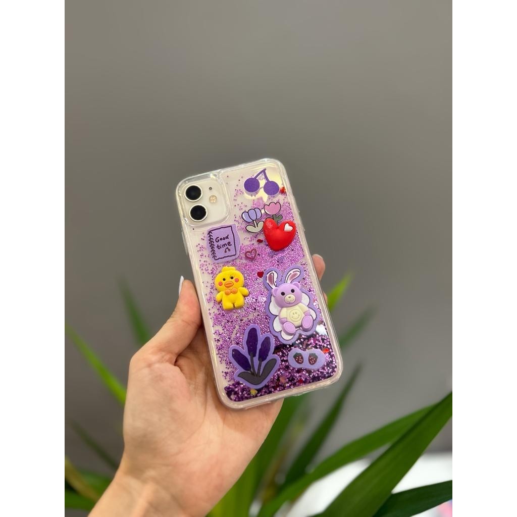Mi7a Iphone 11 Uyumlu Sevimli Sulu Simli Ayıcıklı Kılıf - Lila Cep Telefonu Kılıfı Fiyatı