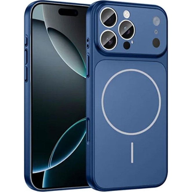 Mi7a iPhone 15 Pro Max Uyumlu Ag Glass Koruyucu Kılıf (Iphone 17 Pro Max Görünümlü) - Lacivert - Çok Renkli Cep Telefonu Kılıfı Fiyatı