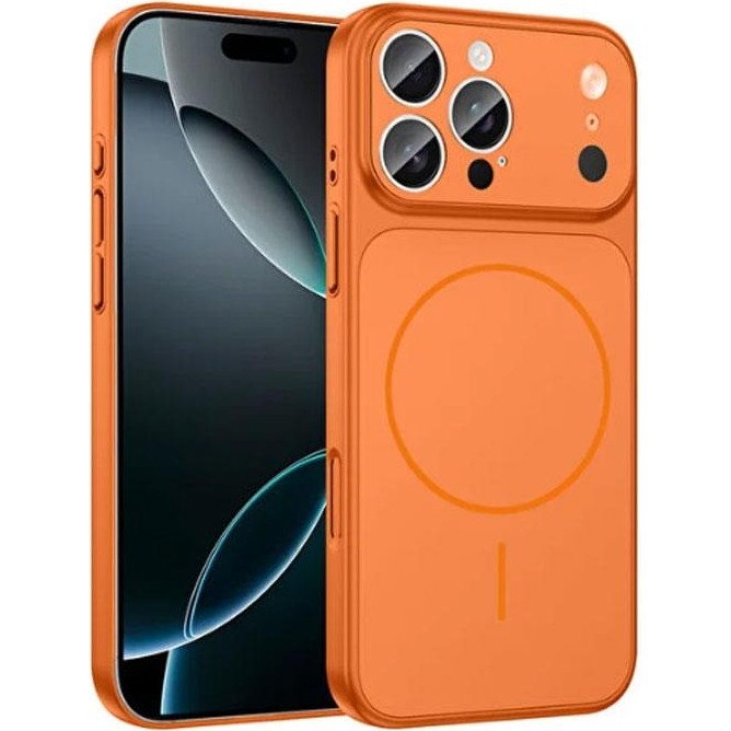 Mi7a iPhone 15 Pro Max Uyumlu Ag Glass Koruyucu Kılıf (Iphone 17 Pro Max Görünümlü) - Turuncu - Çok Renkli Cep Telefonu Kılıfı Fiyatı