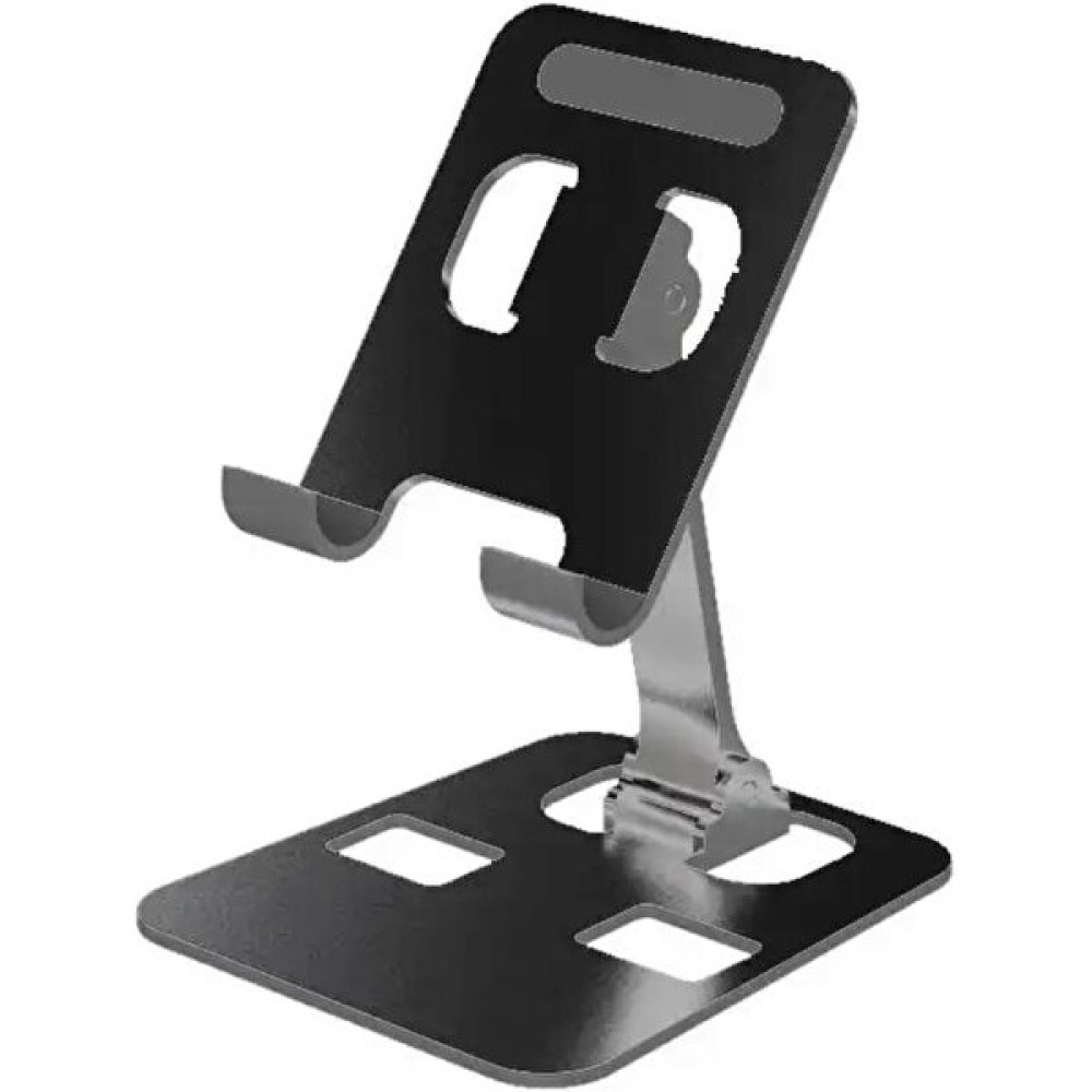 Mi7a Masaüstü Metal Katlanabilir Telefon ve Tablet Tutucu Bracket - Siyah Cep Telefonu Tutucu Fiyatı