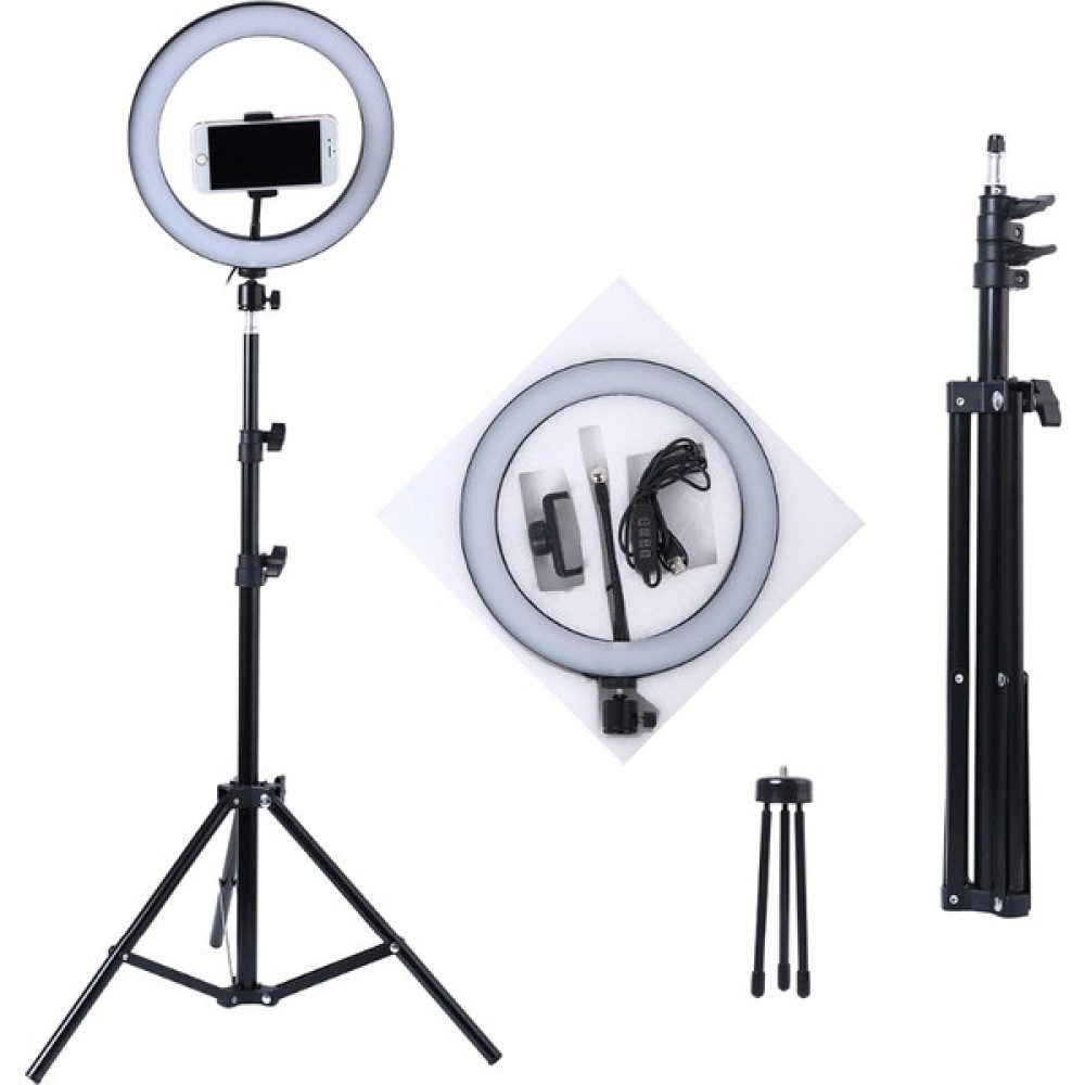 Mi7a Ring Light LED Sürekli Işık 13" 2.1m Youtuber Light Kuaför Işığı Işık Ayaklı Tripod Video Kamera Aksesuarları Fiyatı