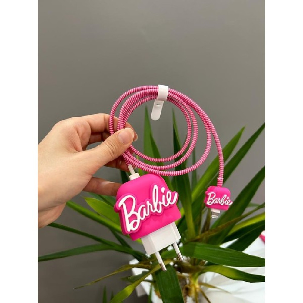 Mi7a Şarj Başlığı ve Kablo Koruyucu Barbie Set Pembe Iphone 20W Şarj Adaptör Uyumlu Akü Şarj Edici Fiyatı