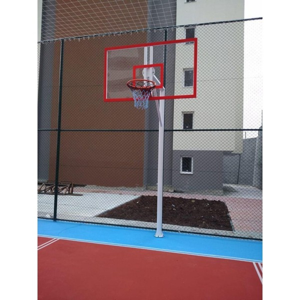 Mia Basketbol Potası 105*180 8 mm Solid Polikarbon 45 cm Sabit Çember Basketbol Ürünleri Fiyatı
