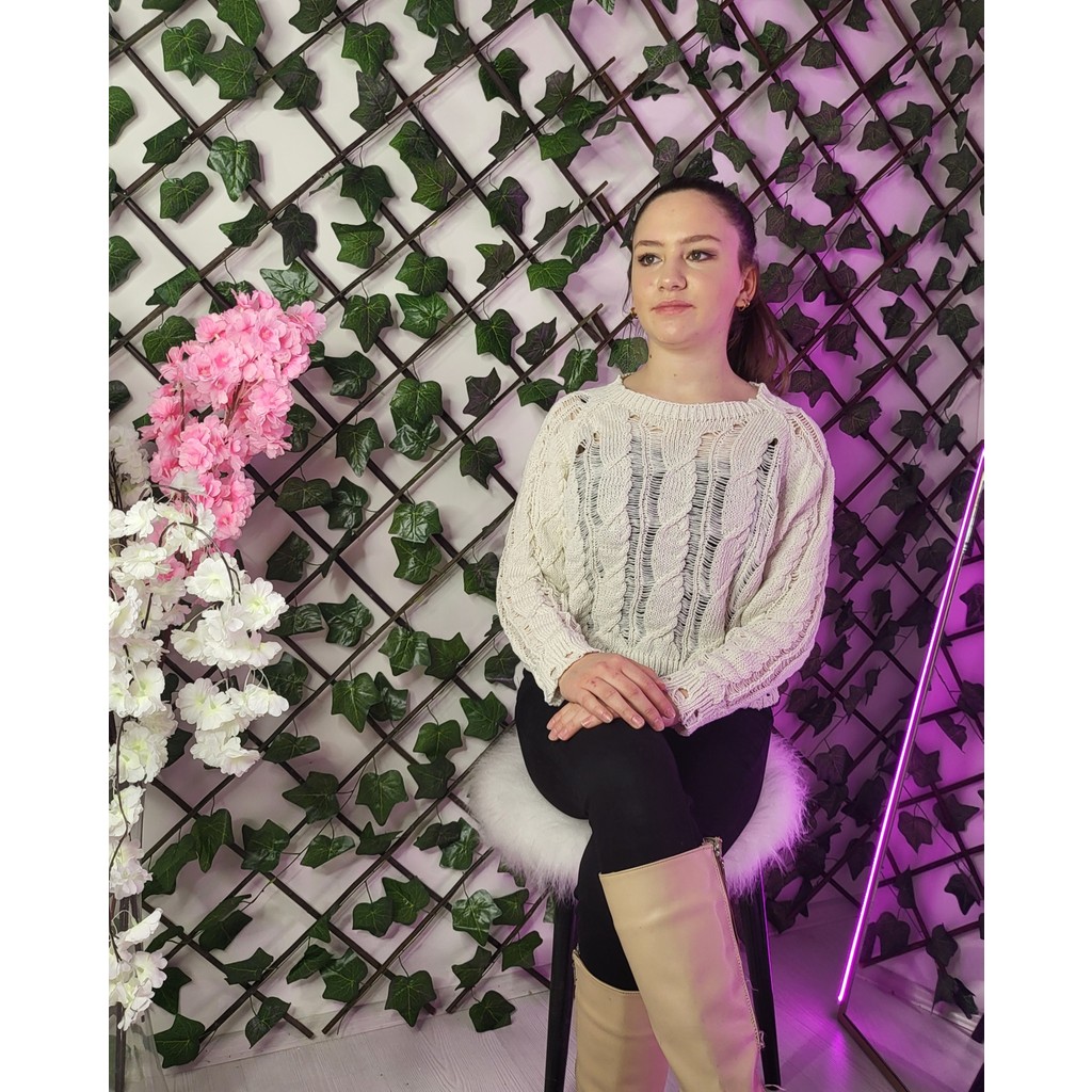 Mia Butik Örgü Ajurlu Kazak Giyim & İç Giyim Fiyatı