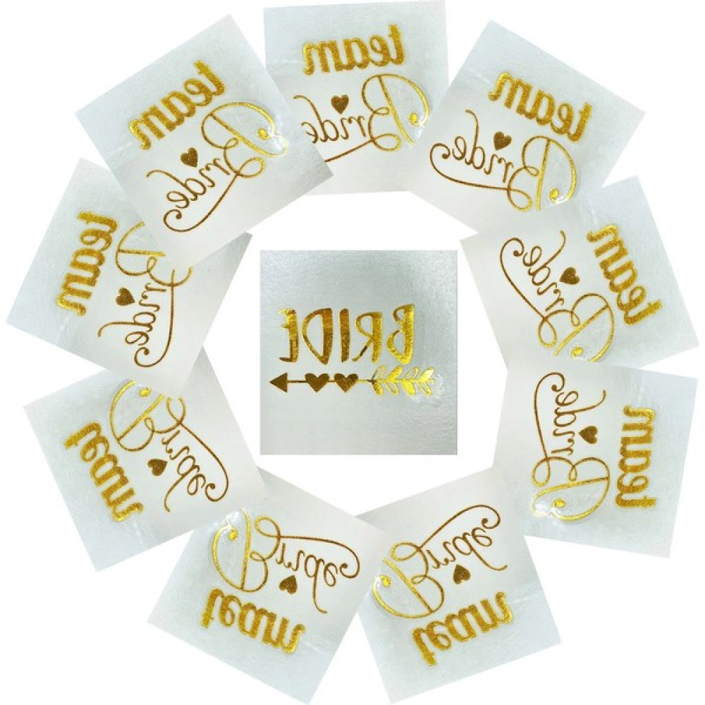 Mia Luxurious 10'lu Gold Team Bride Dövme (Bride & Bride To Be & Bride Party) Oto Boyaları Fiyatı