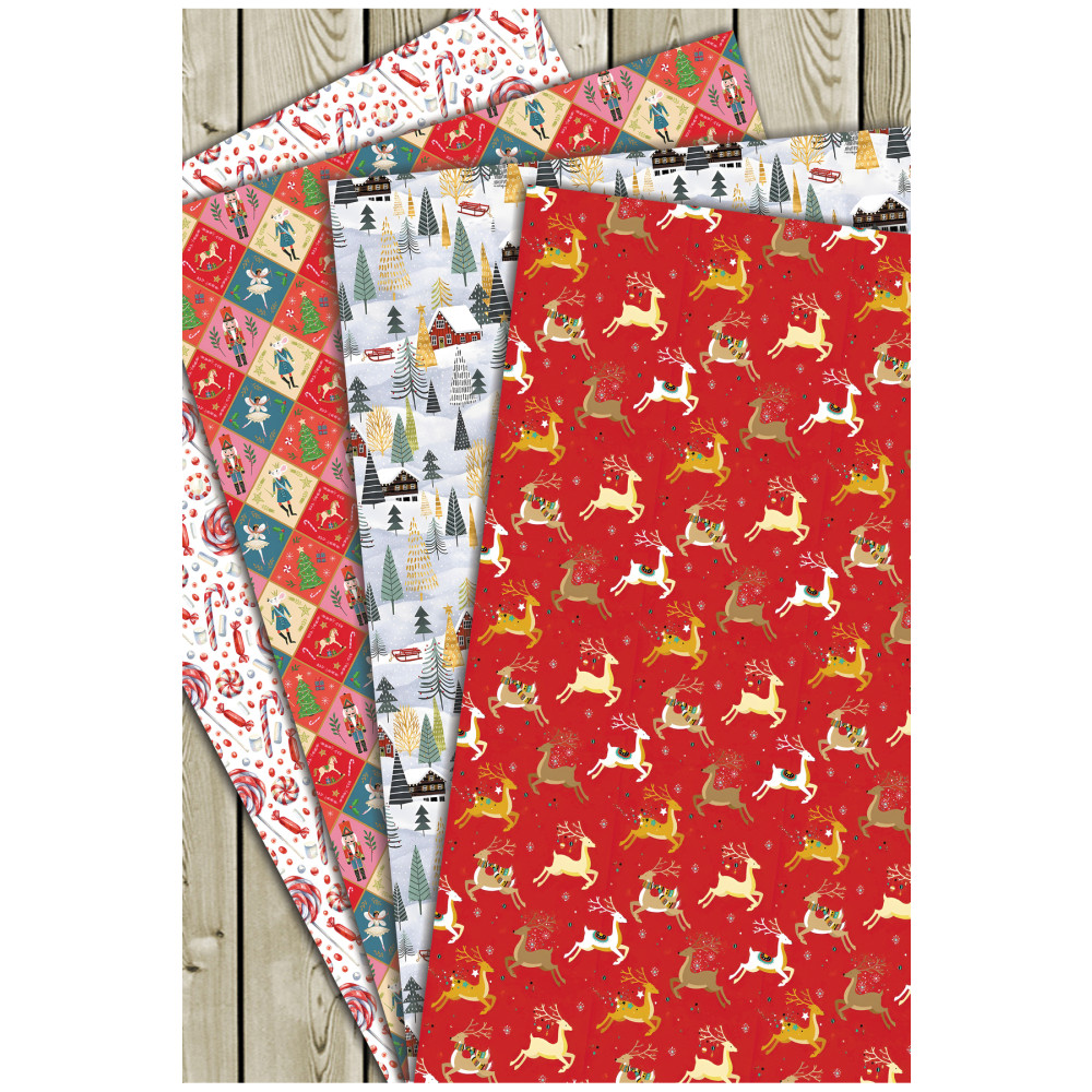 Mia Pera 35 X 50 Cm Yılbaşı Hediye Paketleme Ambalaj Kağıdı (4’lü Paket) Hediyelik Eşya Fiyatı