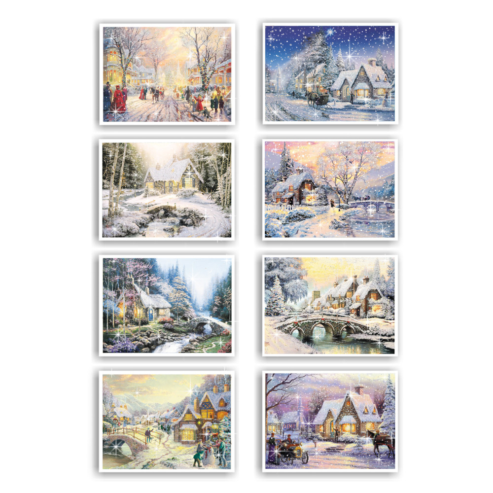 Mia Pera 9lu Simli Yılbaşı Kartpostal Seti Yeniyıl Manzara Nostalji Defter & Kağıt Ürünleri Fiyatı