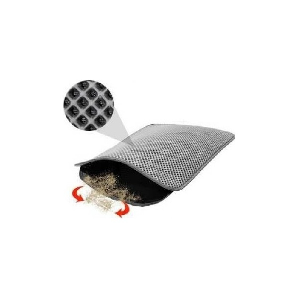 Mia Pet Elekli Kedi Tuvalet Önü Paspası 60 x 45 cm - Gri Evcil Hayvan Ürünleri Fiyatı