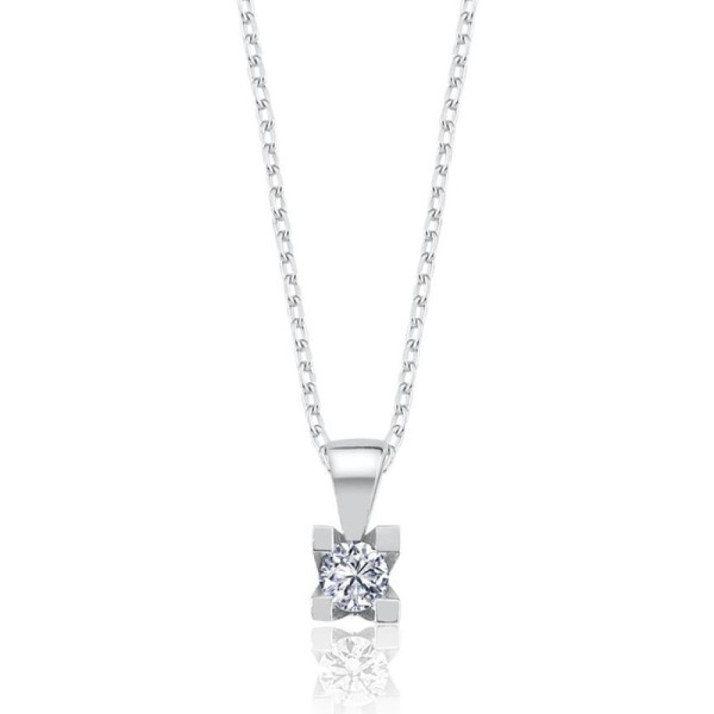 Mia Vento 0.25 Karat Mia Zirconia Benzersiz Zerafet Tektaş Gümüş Kolye Gümüş Kolye Fiyatı