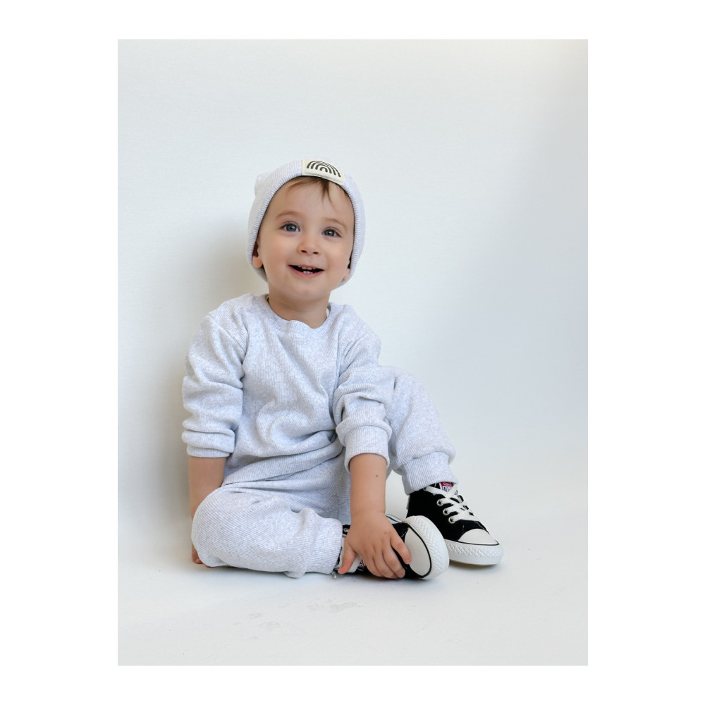 MiaBaby Pamuk Bereli 3lü Bebek ve Çocuk Takım Gri 3-6 AY Beden Bebek Giyim-Tekstil Fiyatı