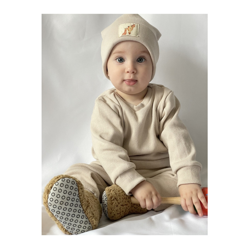 MiaBaby Pamuk Bereli 3lü Takım Bebek Ve Çocuk Bej 9 - 12 Ay Beden Bebek Giyim-Tekstil Fiyatı
