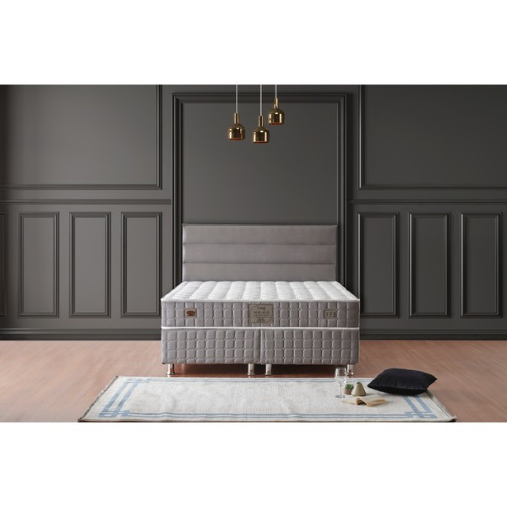 Miabella Yatak Malaga Yatak Baza Başlığı - 90 x 190 cm - Açık Gri Yatak Başlığı Fiyatı