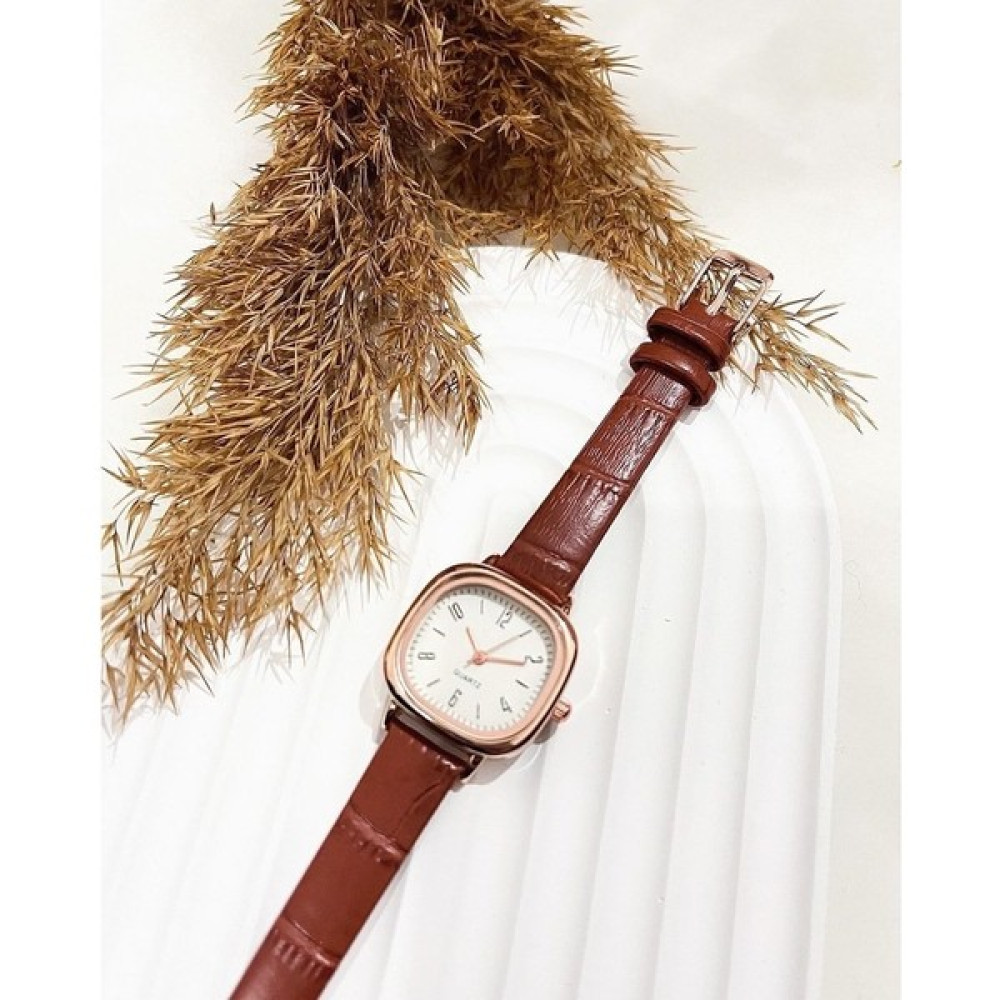 Miaccs Santa Seri Vintage Minimal Kare Deri Kordon Kadın Kol Saati Kol Saatleri Fiyatı