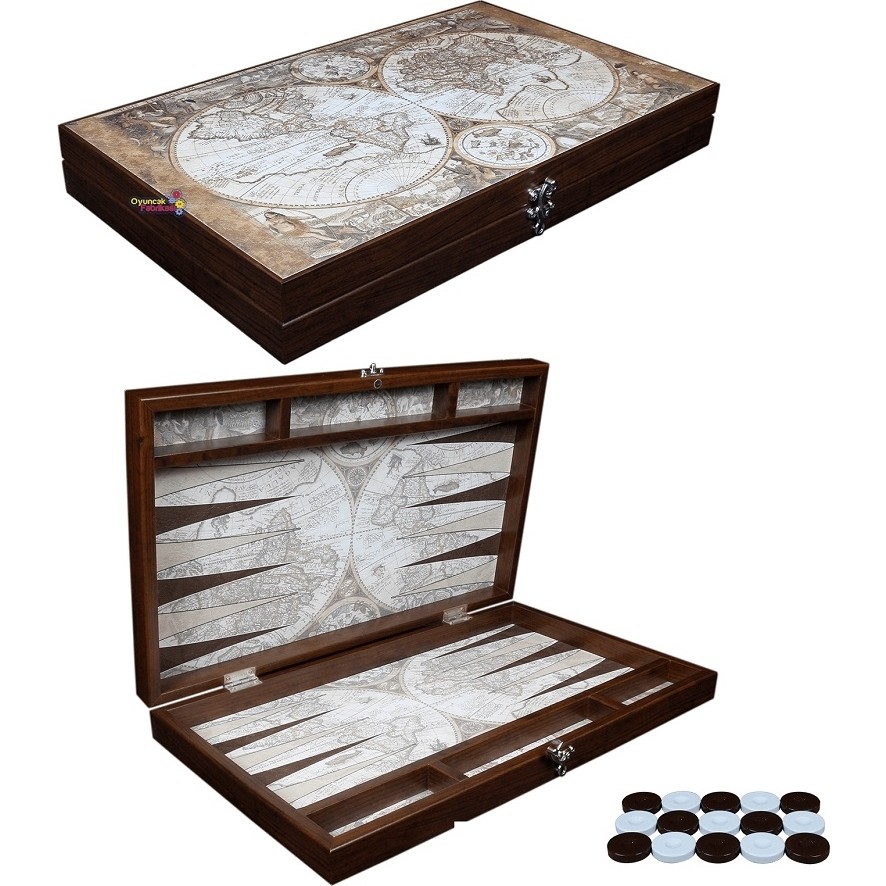 Miajima Antik Harita Desenli Deri Tavla Takımı Büyük Boy + Ahşap Pul Hediyeli 48cm x 30cm x 6cm SSD / Solid State Drive Fiyatı
