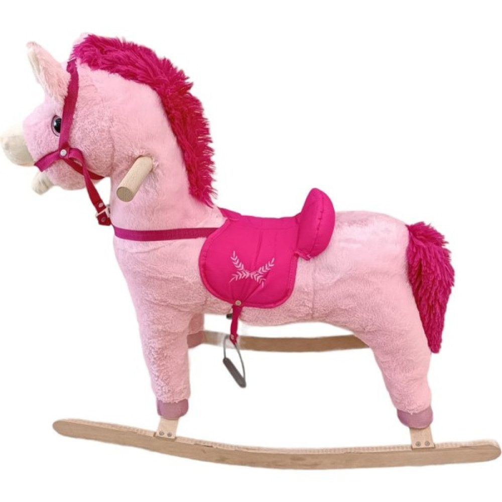 Miajima Sesli Müzikli Peluş Sallanan Oyuncak Peluş At 65 cm Pembe Bebek Oyuncakları Fiyatı