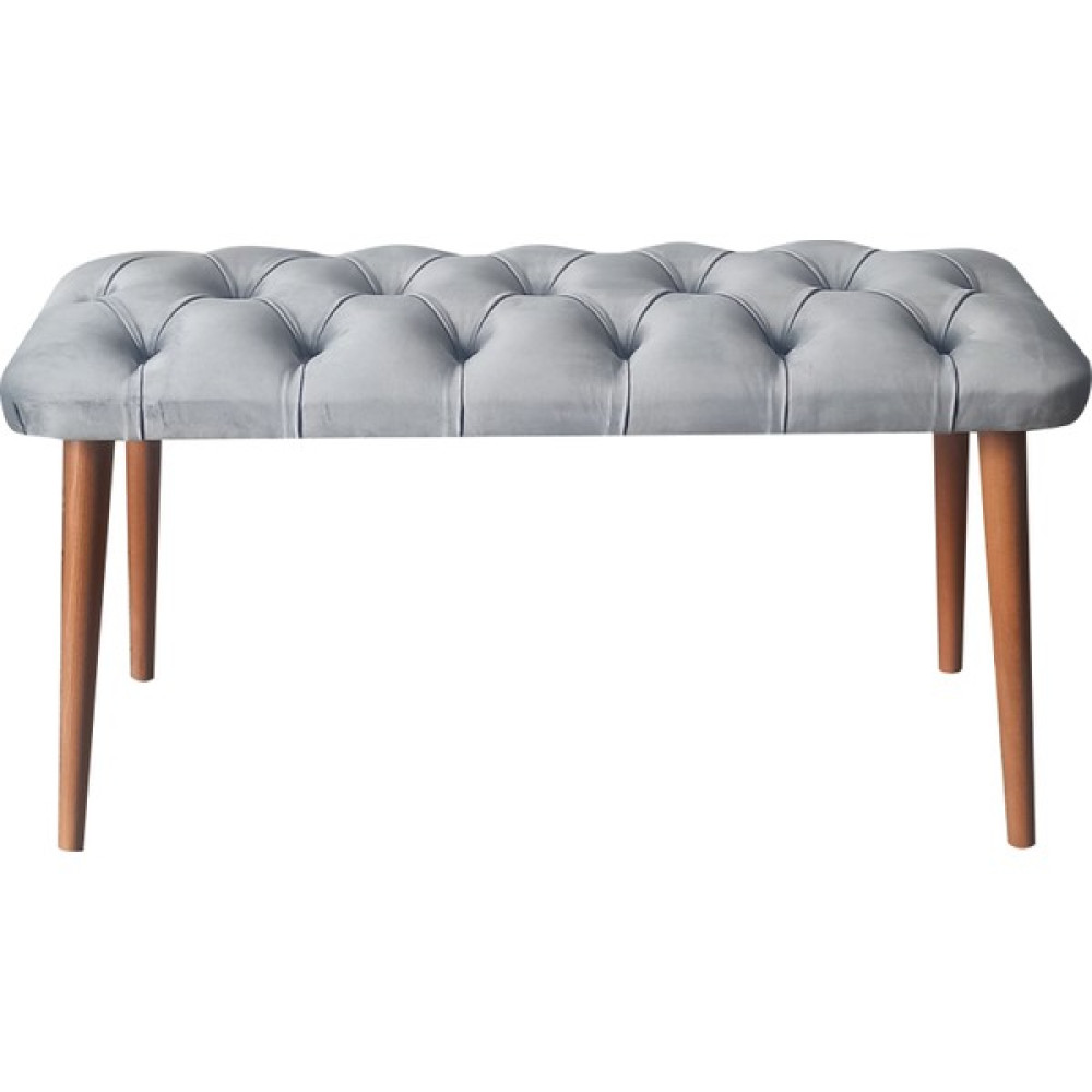 Mialiving & Home Mia Baby Face Kapitone Dikiş Bank Bench - Açık Gri Mutfak Dolabı / Mobilyası Fiyatı