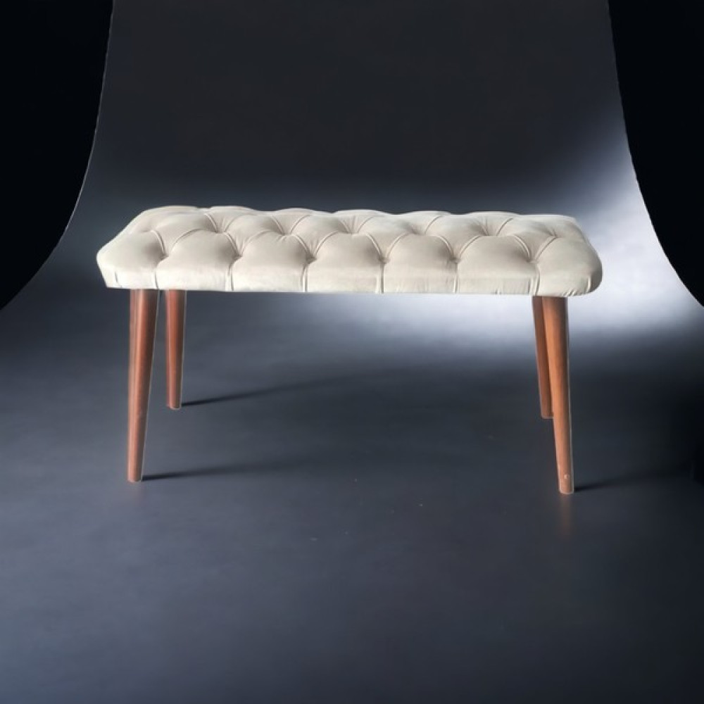 Mialiving & Home Mia Baby Face Kapitone Dikiş Bank Bench - Krem Mutfak Dolabı / Mobilyası Fiyatı