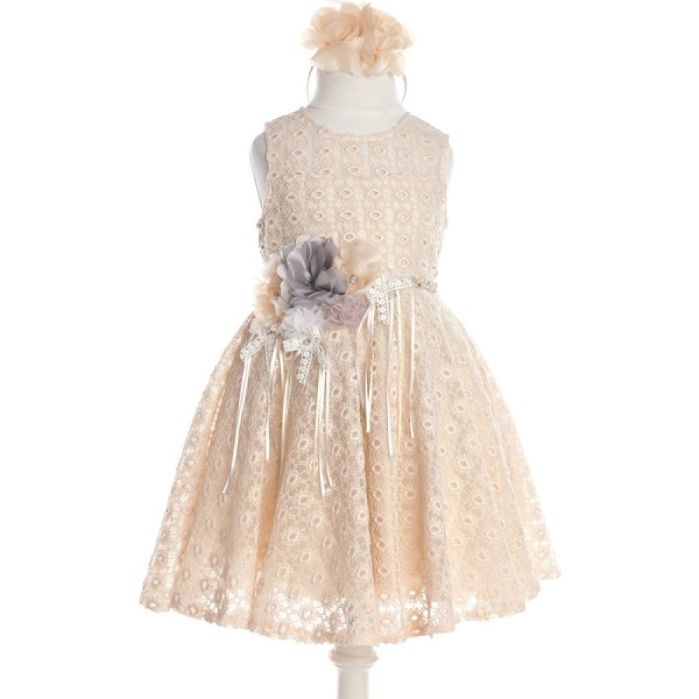 Mialora Couture Kız Çocuk Abiye Elbise Ekru Elbise Fiyatı