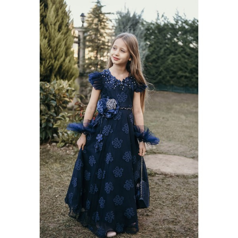 Mialora Exclusive Bilek Aksesuarlı, Vintage Kız Çocuk Elbise, Abiye Elbise Elbise Fiyatı