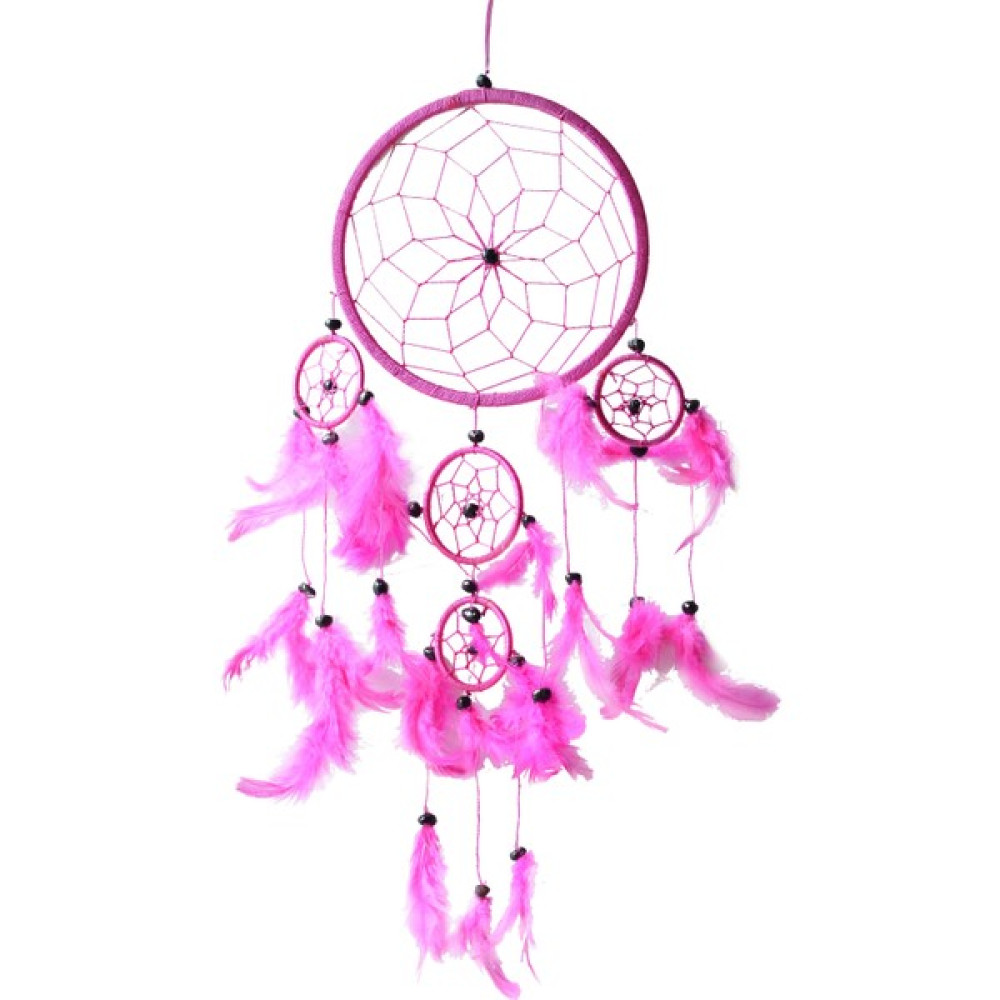 Miamantra Üç Gözlü Pembe Rüya Kapanı / Dreamcatcher 16,5 cm çap Biblo Fiyatı