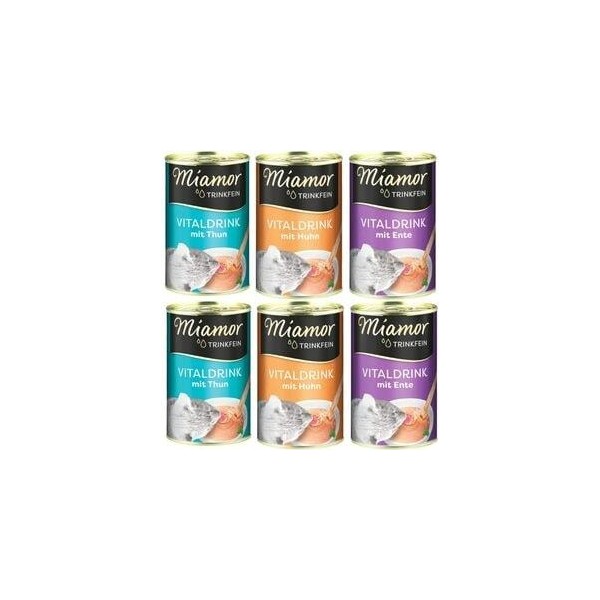 Miamor Ton Balık & Ördek & Tavuk Karışık Kedi Çorbası 6X135 ml Diğer Fiyatı