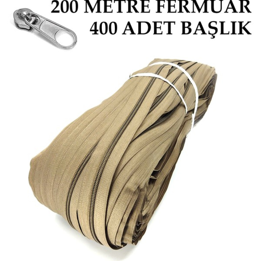 Miapollo T5 Plastikdiş Fermuar Vizon Fermuar ve Başlık (200 mt Fermuar 400 Adet Başlık) - Nikel Oyun & Hobi Fiyatı