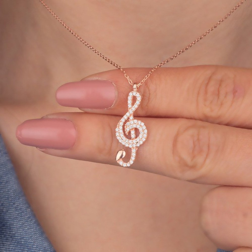 Miavi Silver 925 Ayar Gümüş Sol Anahtarı Kolye Gümüş Kolye Fiyatı