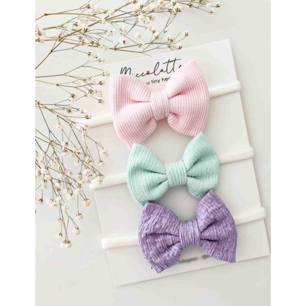 Miccolatte Bebek ve Çocuk 3lü Fiyonk Bandana Seti Bebek Saç Bandı Fiyatı