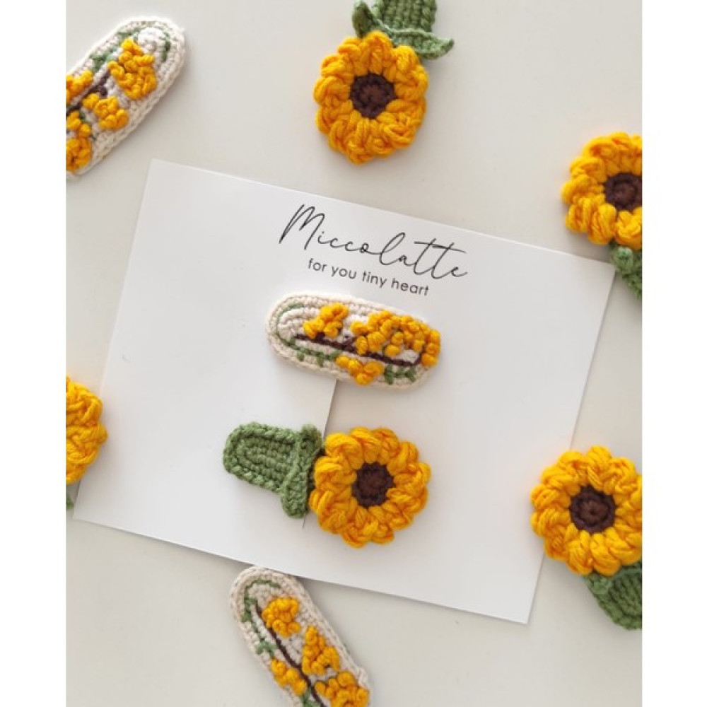 Miccolatte Bebek ve Çocuk Ayçiçeği & Mimoza Çıtçıtlı Toka 2li Set Toka, Taç & Saç Bandı Fiyatı