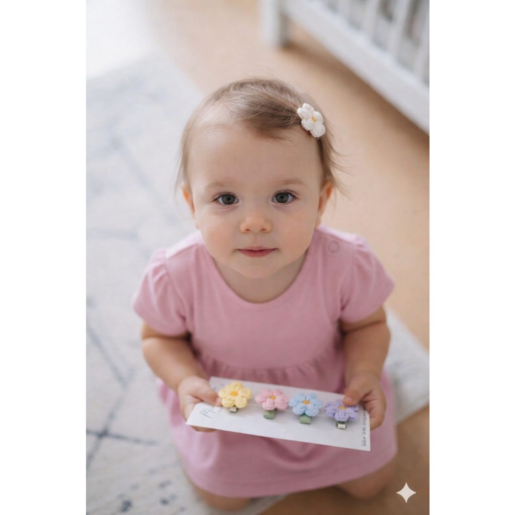 Miccolatte El Yapımı Bebek Örgü Papatya Toka 5’li Set – Mini Klipsli, Kaymaz, Soft Color Saç Aksesuarı (3.5 cm) SSD / Solid State Drive Fiyatı