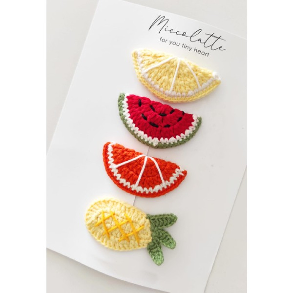 Miccolatte Meyveli Çıtçıtlı Toka 4lü Toka, Taç & Saç Bandı Fiyatı