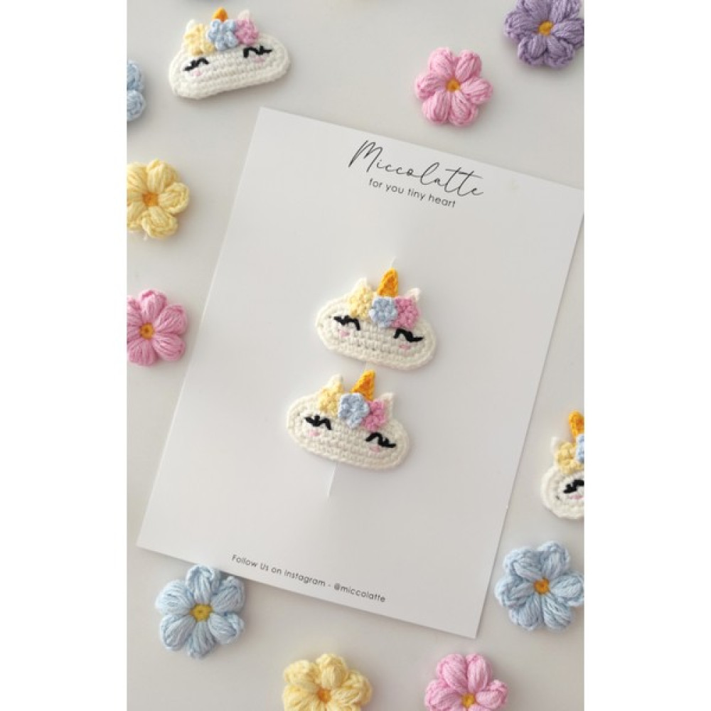 Miccolatte Unicorn El Işi Çıtçıtlı Toka Seti Toka, Taç & Saç Bandı Fiyatı