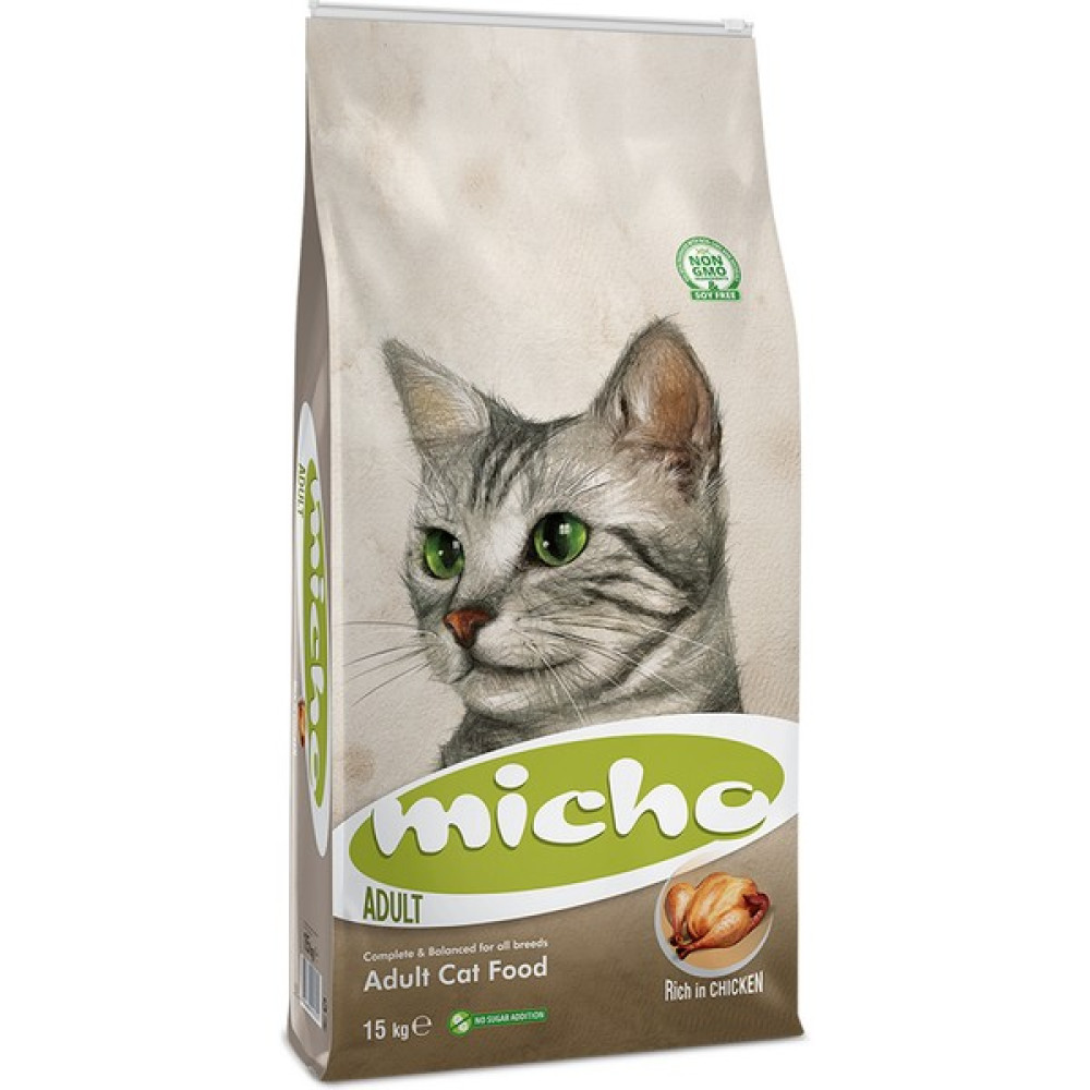 Micho Adult Cat 15 kg - Tavuklu (Hamsi ve Pirinç Eşliğinde) Yetişkin Kedi Maması Evcil Hayvan Ürünleri Fiyatı