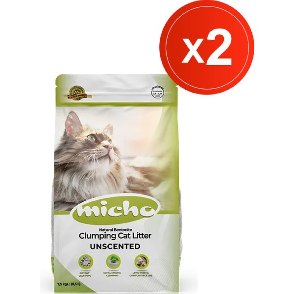Micho Ince Taneli Topaklanan Kedi Kumu 2 Adet x 8.5 Lt (2x7.5 Kg) Evcil Hayvan Ürünleri Fiyatı