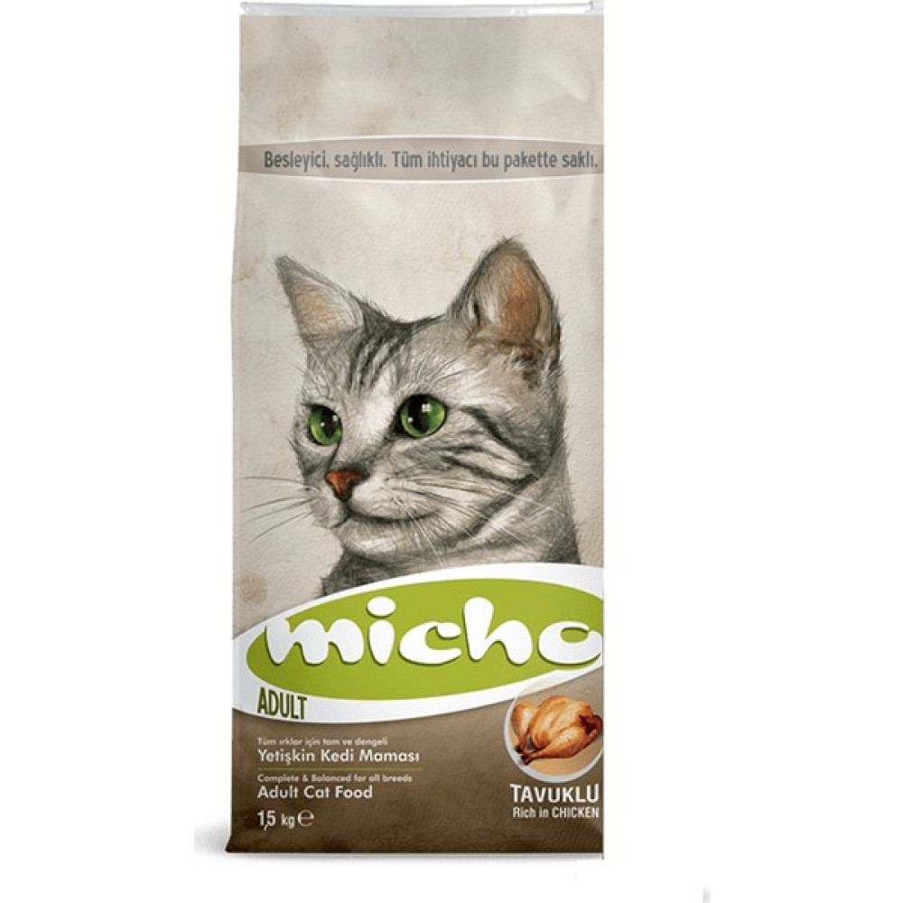 Micho Tavuklu Yetişkin Kedi Maması 1,5 kg x 3 Adet Evcil Hayvan Ürünleri Fiyatı