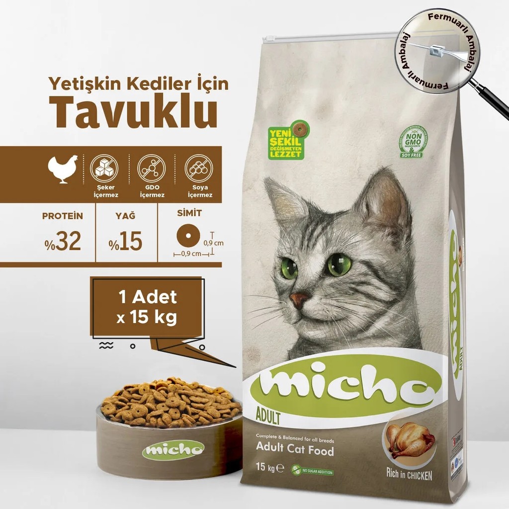 Micho Yetişkin Kedi Maması 15 Kg Evcil Hayvan Ürünleri Fiyatı